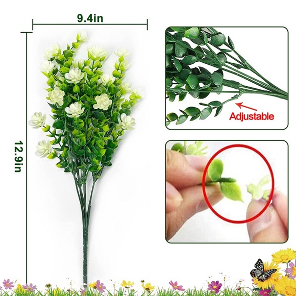 Amazon Accents Artificial Floral Bouquet Outdoor Indoor Fake Flower